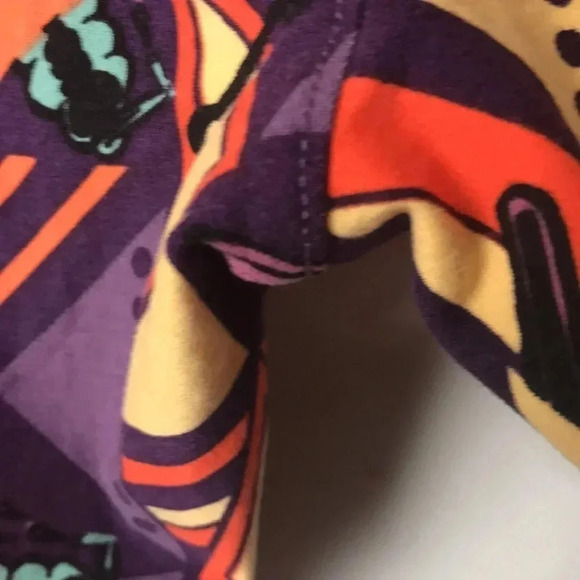 LULAROE HALLOWEEN SKELETON LEGGINGS TALL CURVY 2 CLEAN NO PILLING SOFT COMFY - Picture 9 of 13